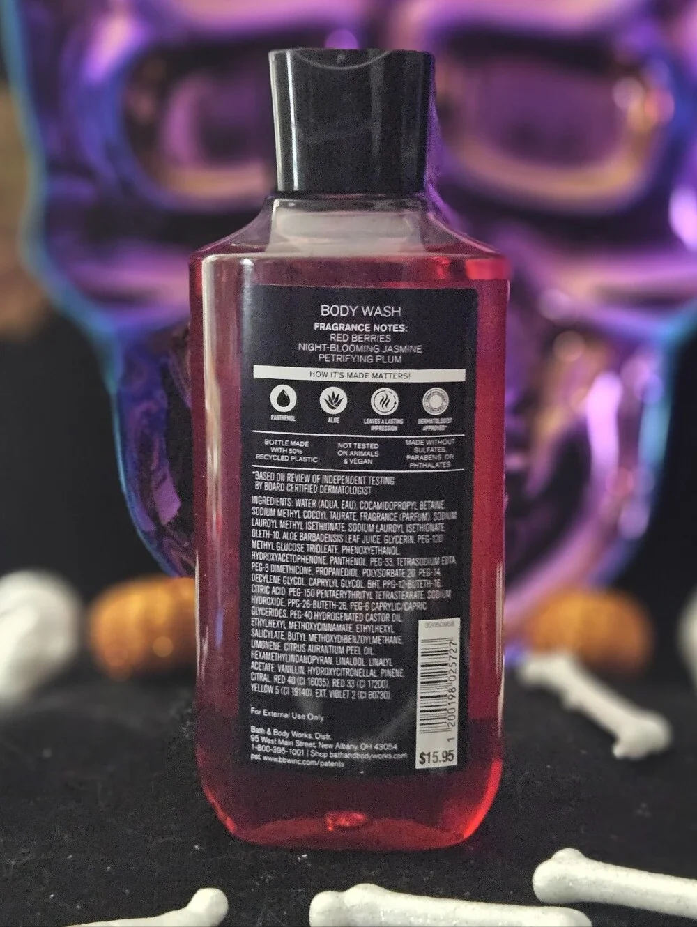 NWT Bath & Body Works Vampire Blood Body Wash & Lotion - Black, Red, Gold